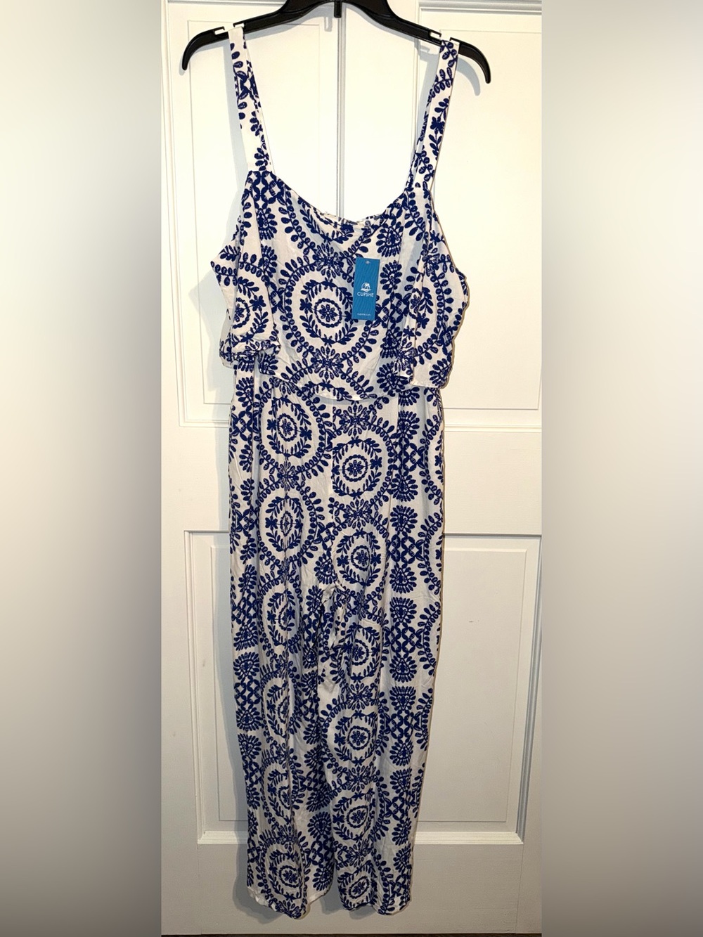 Cupshe Navy & White romper